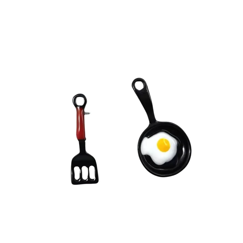 Asymmetrical Egg Skillet Stud Earrings sold by Zulily