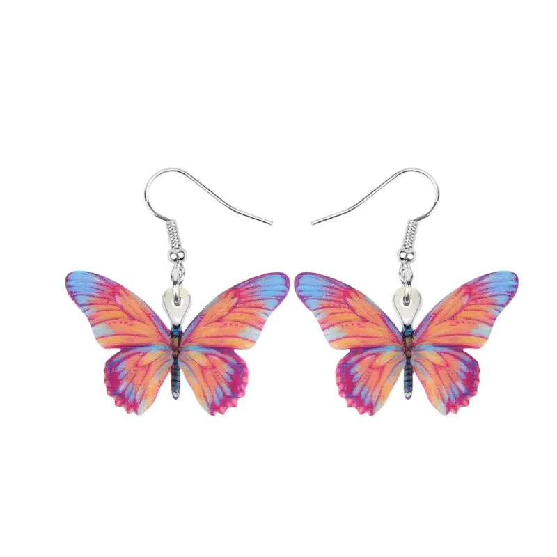 Silvertone Butterfly Drop Earrings sold by Zulily