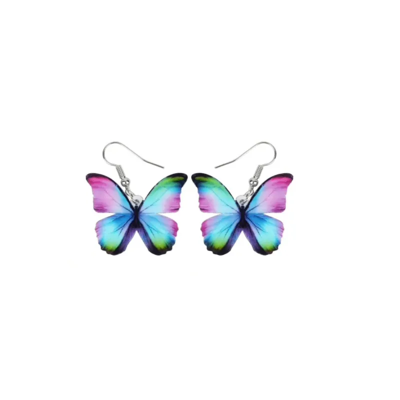 Silvertone Butterfly Drop Earrings sold by Zulily