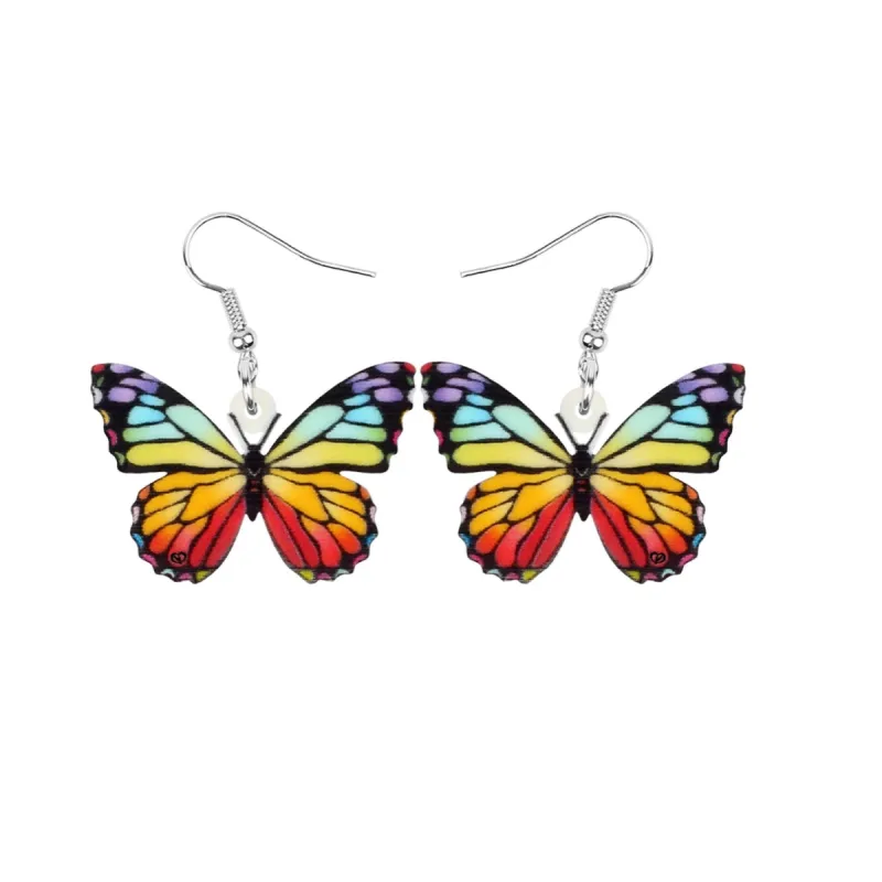 Silvertone Butterfly Drop Earrings sold by Zulily