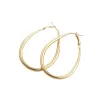 Goldtone Oval Hoop Earrings sold by Zulily