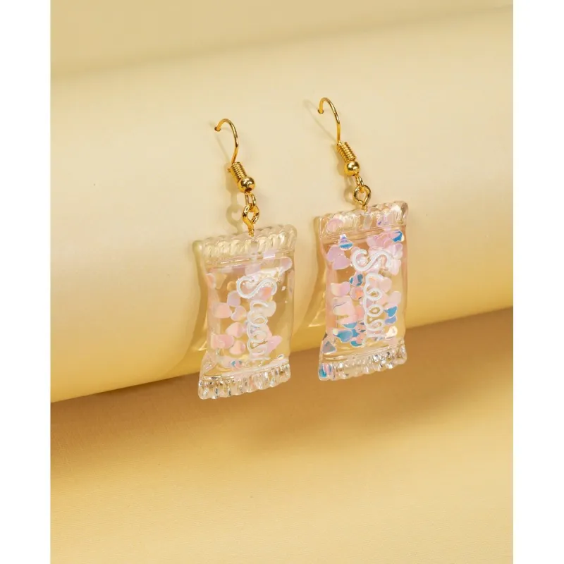 Transparent Multi Colored Sweet Candy Drop Earrings sold by Zulily