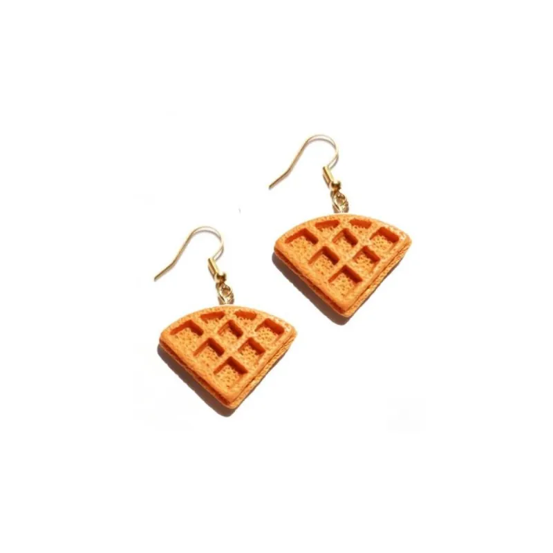 Waffle Drop Earrings sold by Zulily