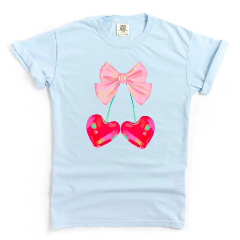 Heart Cherries Coquette Garment Dyed Tee sold by Zulily