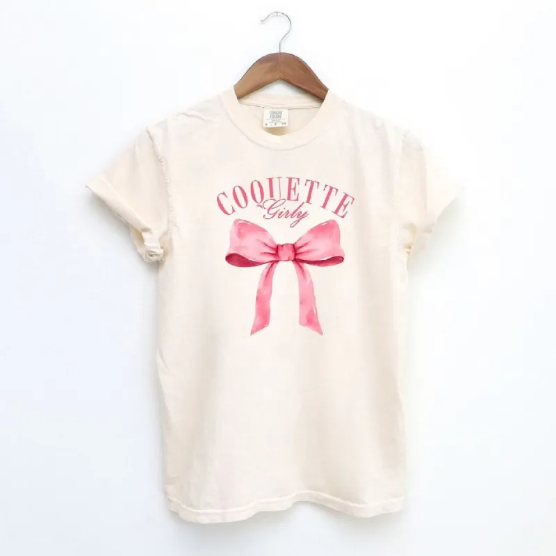 Coquette Girly Garment Dyed Tee sold by Zulily