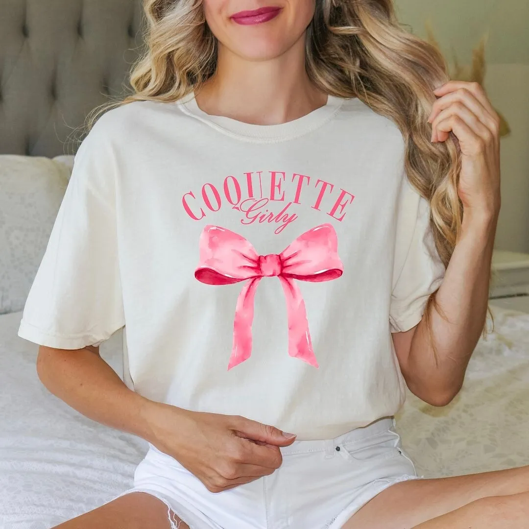 Coquette Girly Garment Dyed Tee sold by Zulily product image thumbnail 2