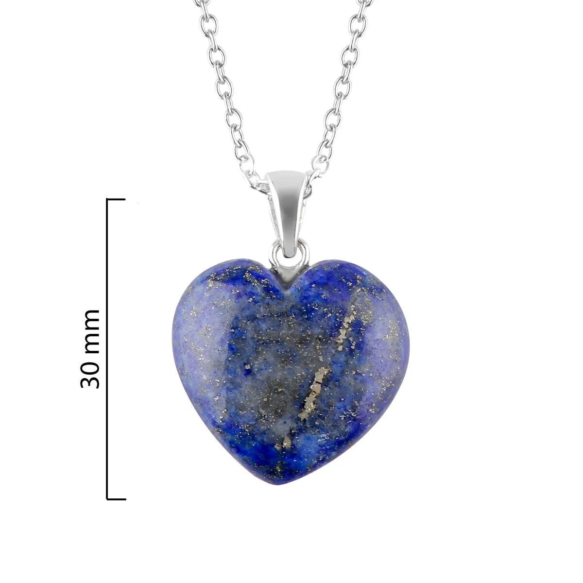 925 Sterling Silver 18.15Ct Lapis Lazuli Heart Pendant for Women Gifts sold by Zulily product image thumbnail 2