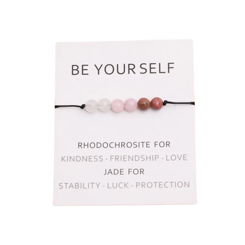 Natural Stone Adjustable Bracelet - Be Yourself - Be Yourself sold by Zulily
