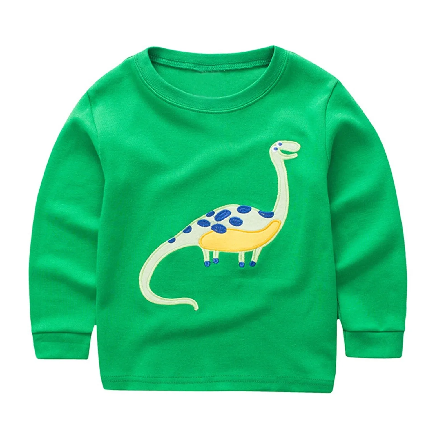 Green Dinosaur Round Neck Loungewear Suit sold by Zulily product image thumbnail 2