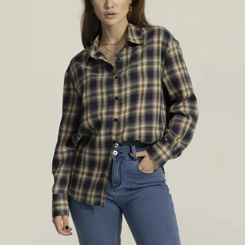 Black Tartan Button Shirt sold by Zulily