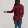 Red Button Shirt sold by Zulily