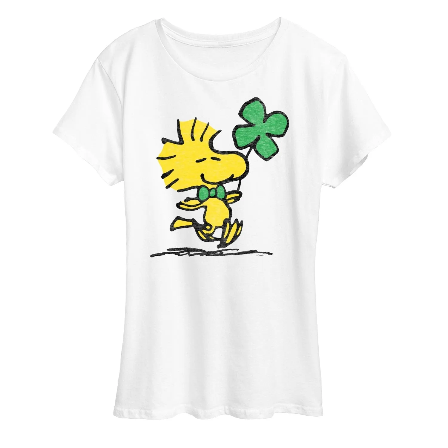 Women's Peanuts Woodstock And Clover Short Sleeve Tee sold by Zulily