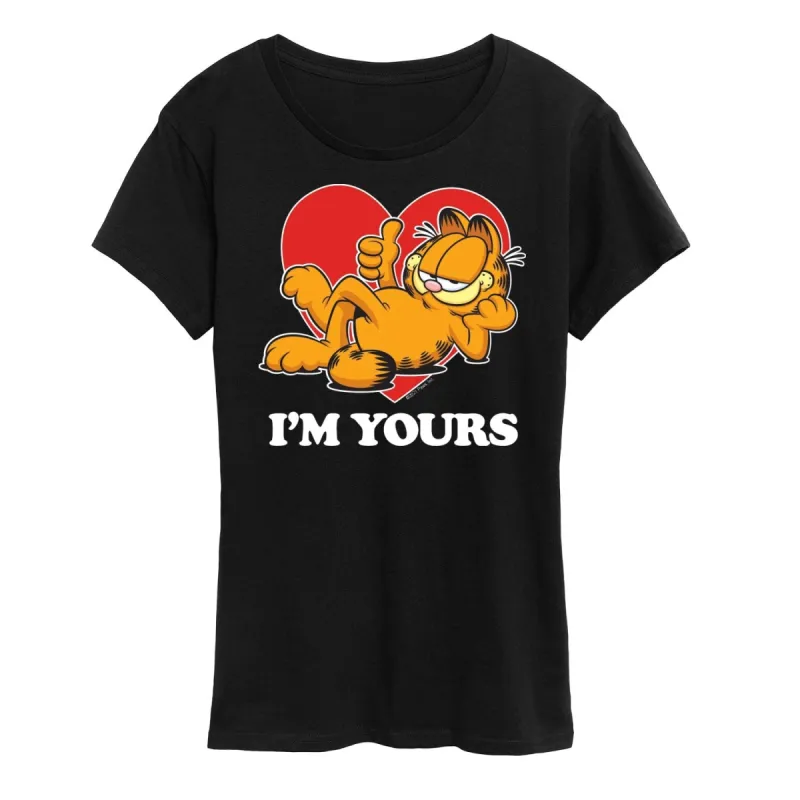 Women's Garfield I'm Yours Short Sleeve Tee sold by Zulily