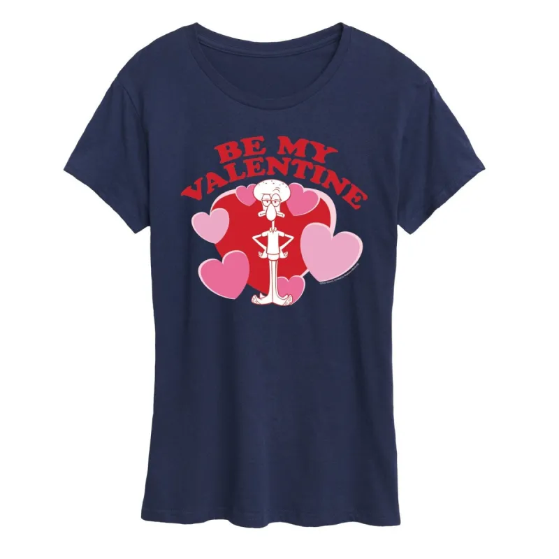 Women's SpongeBob SquarePants Valentine Squidward Short Sleeve Tee sold by Zulily