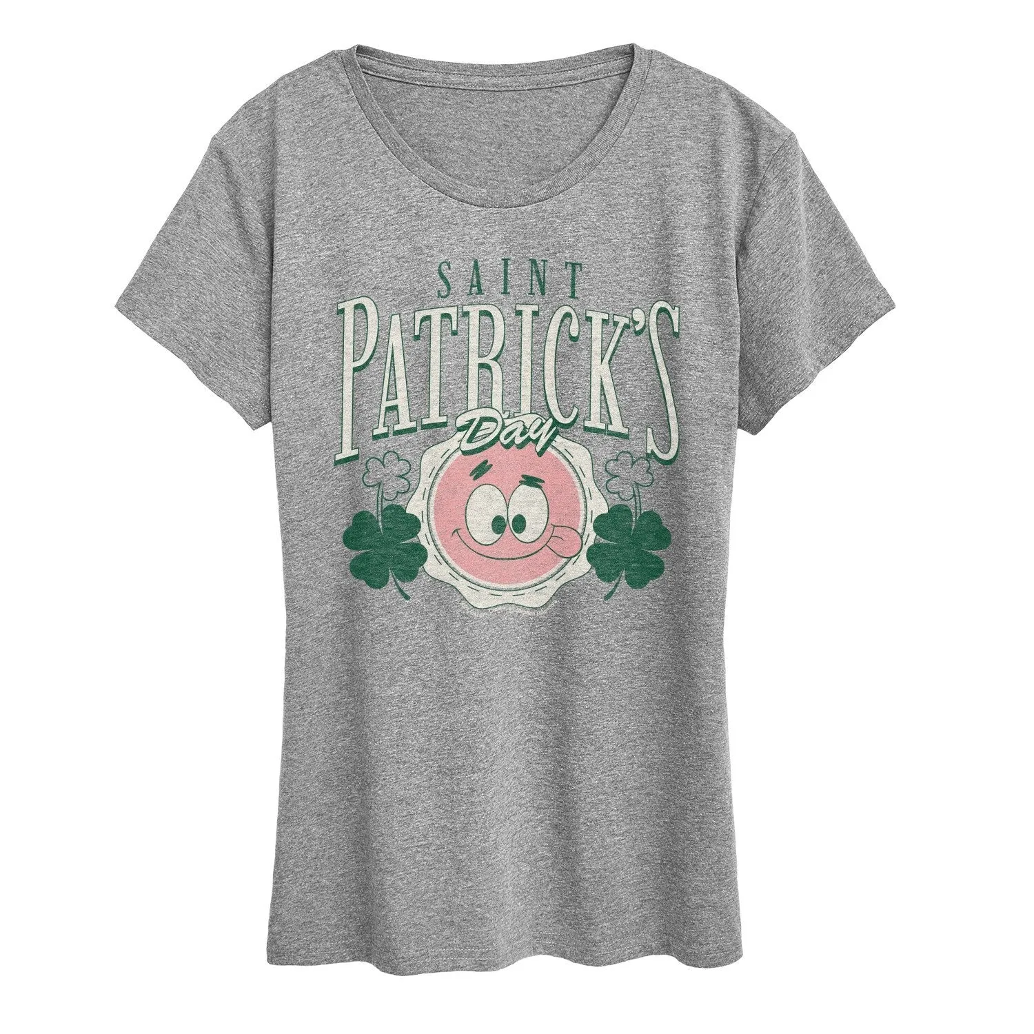 Women's SpongeBob SquarePants St Patrick's Day Short Sleeve Tee sold by Zulily