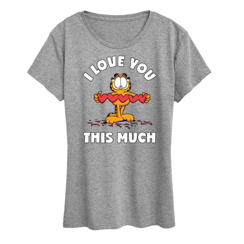 Women's Garfield I Love You This Much Short Sleeve Tee sold by Zulily
