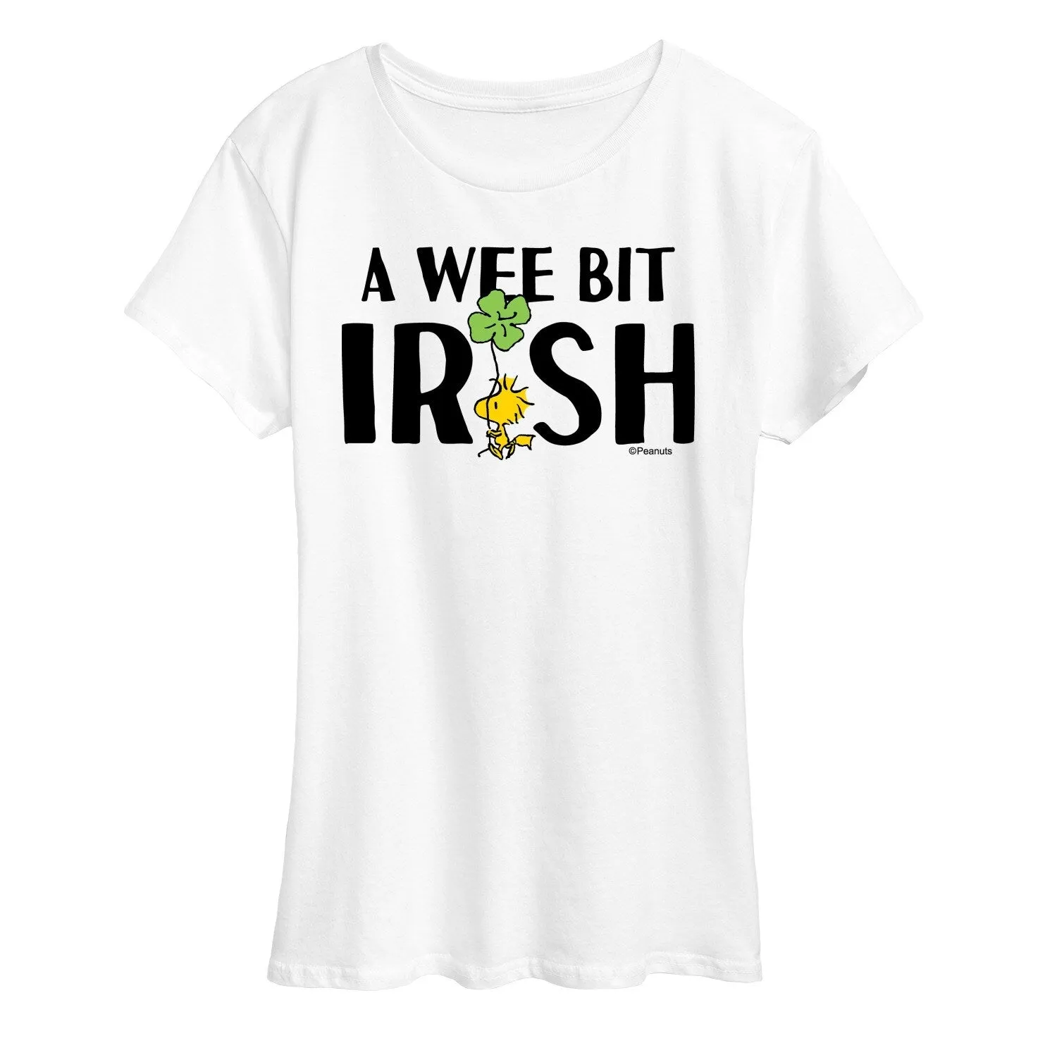 Women's Peanuts Wee Bit Irish Short Sleeve Tee sold by Zulily