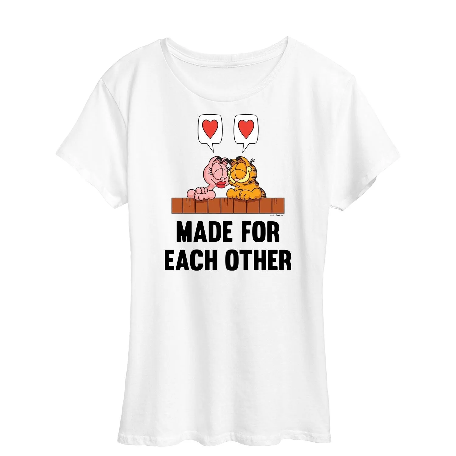 Women's Garfield Made For Each Other Short Sleeve Tee sold by Zulily