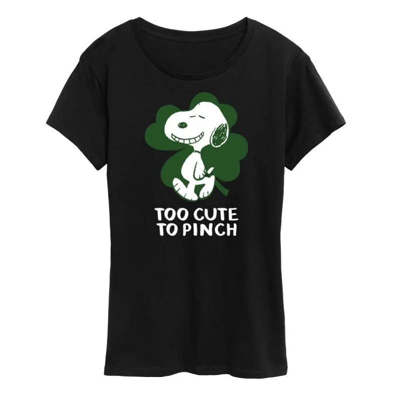 Women's Peanuts Too Cute To Pinch Short Sleeve Tee sold by Zulily