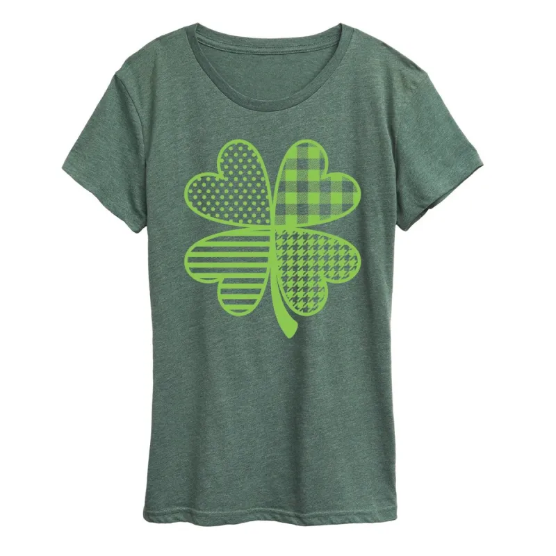 Women's Pattern Shamrock Short Sleeve Tee sold by Zulily