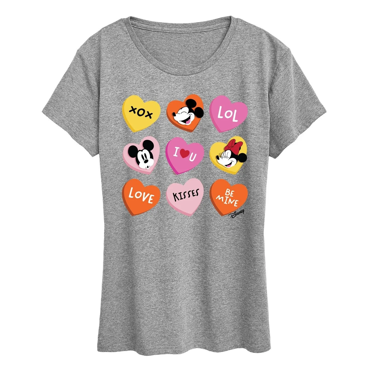 Women's Disney Mickey Minnie Hearts Short Sleeve Tee sold by Zulily