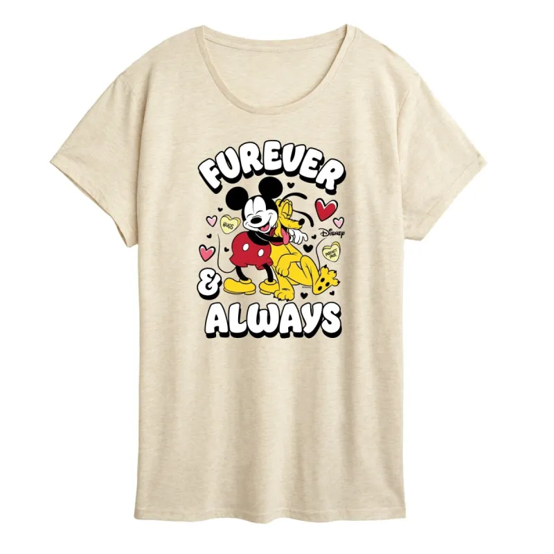 Women's Disney Mickey Furever and Always Short Sleeve Tee sold by Zulily