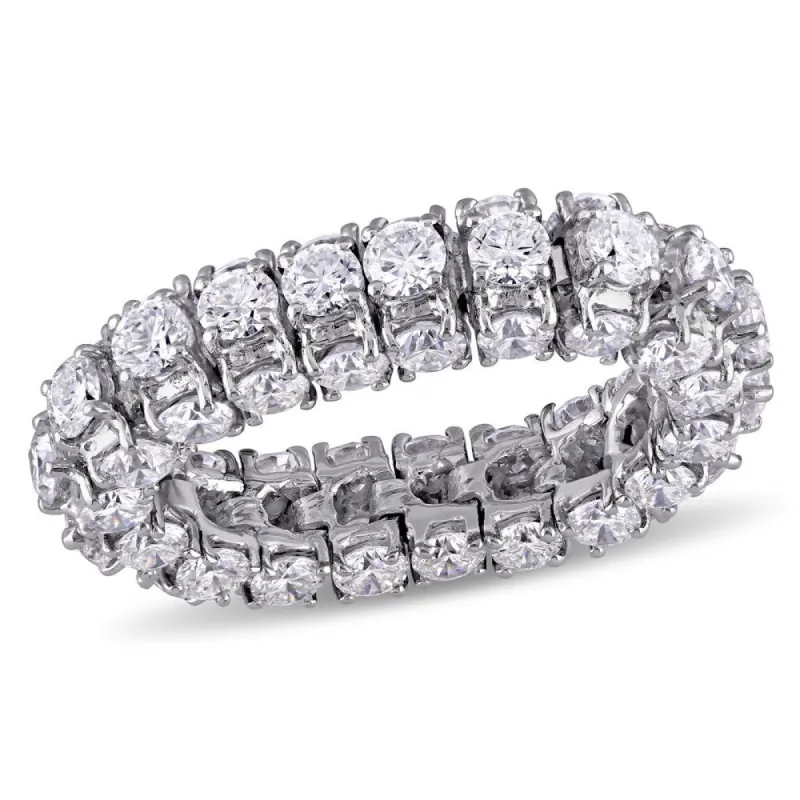 Miadora Signature Collection 18k White Gold 6 1/10ct TDW Diamond Eternity Ring sold by Zulily