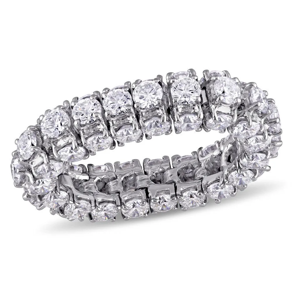 Miadora Signature Collection 18k White Gold 6 1/10ct TDW Diamond Eternity Ring sold by Zulily