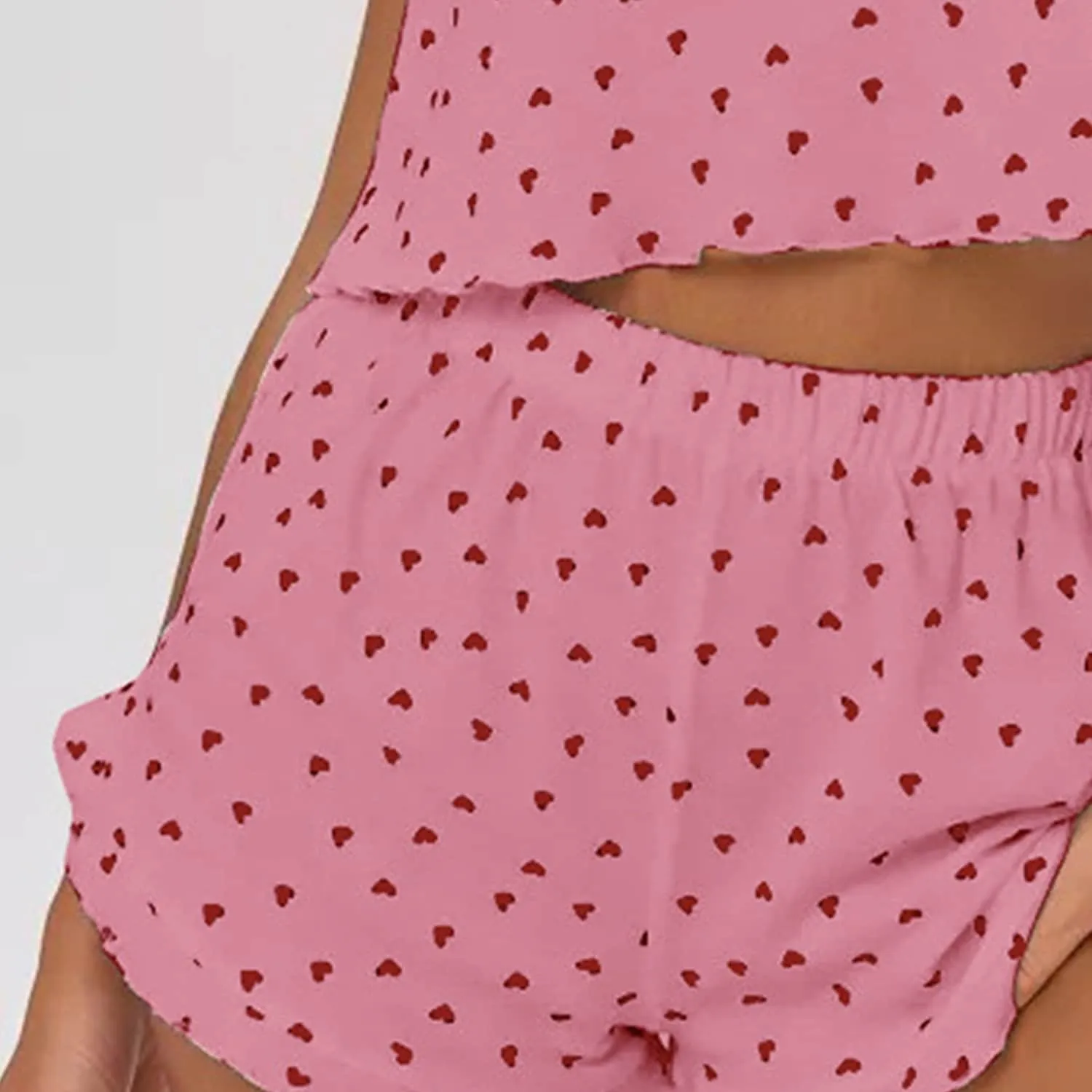 Pink & Red Heart Loungewear Set sold by Zulily product image thumbnail 2