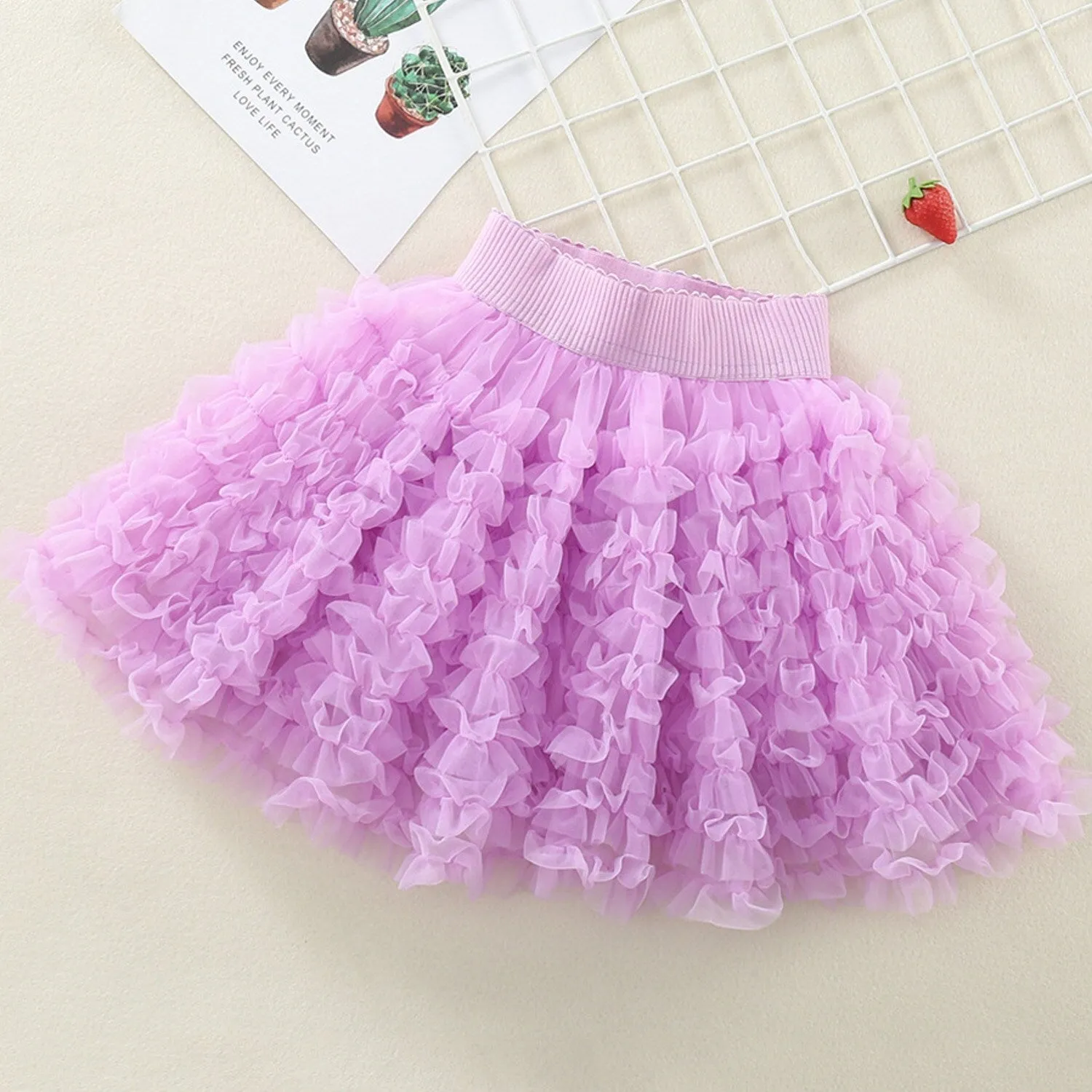 Purple Ruffle-Accent Tutu Skirt sold by Zulily