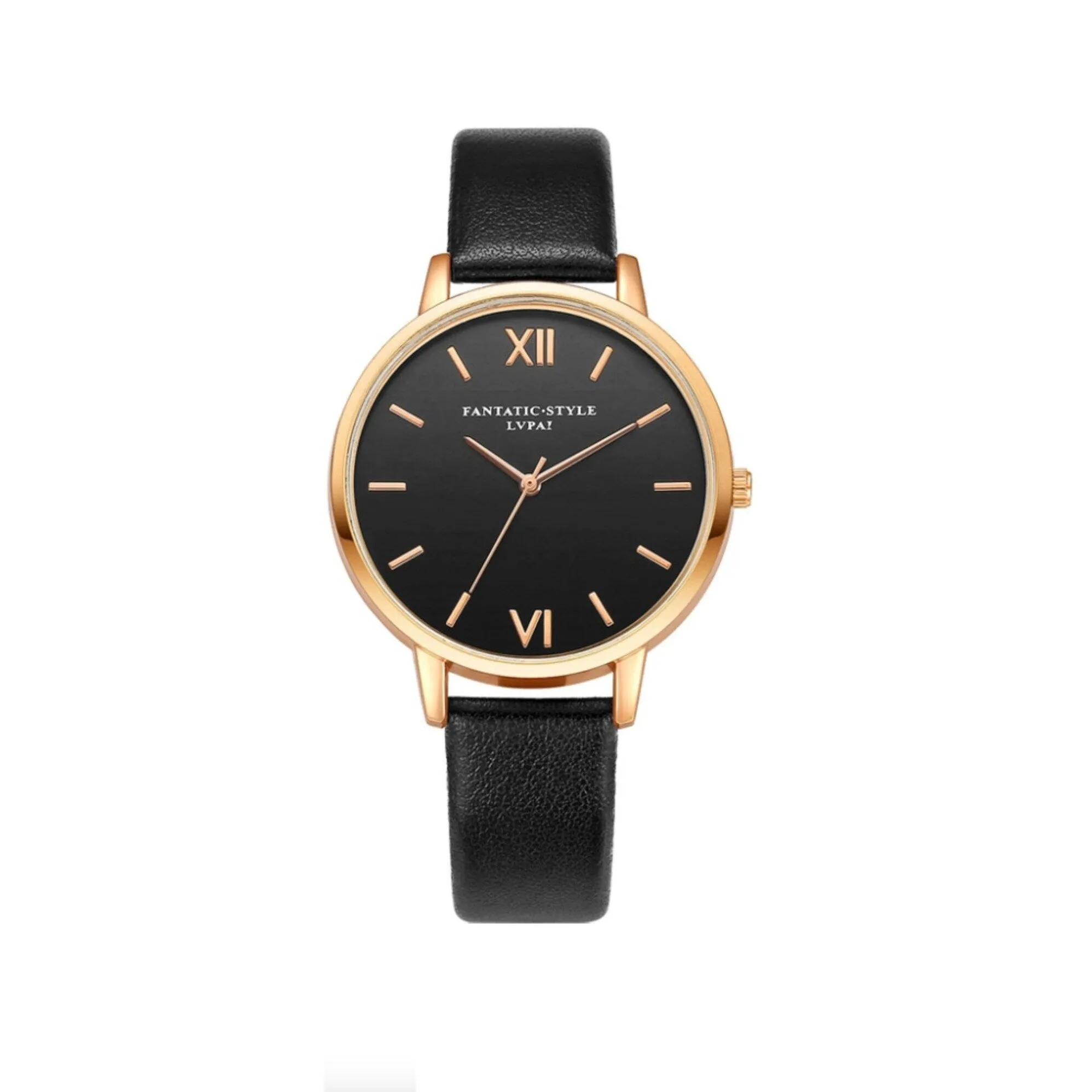 Black Goldtone Fashion Watch And Bracelet Set sold by Zulily product image thumbnail 2