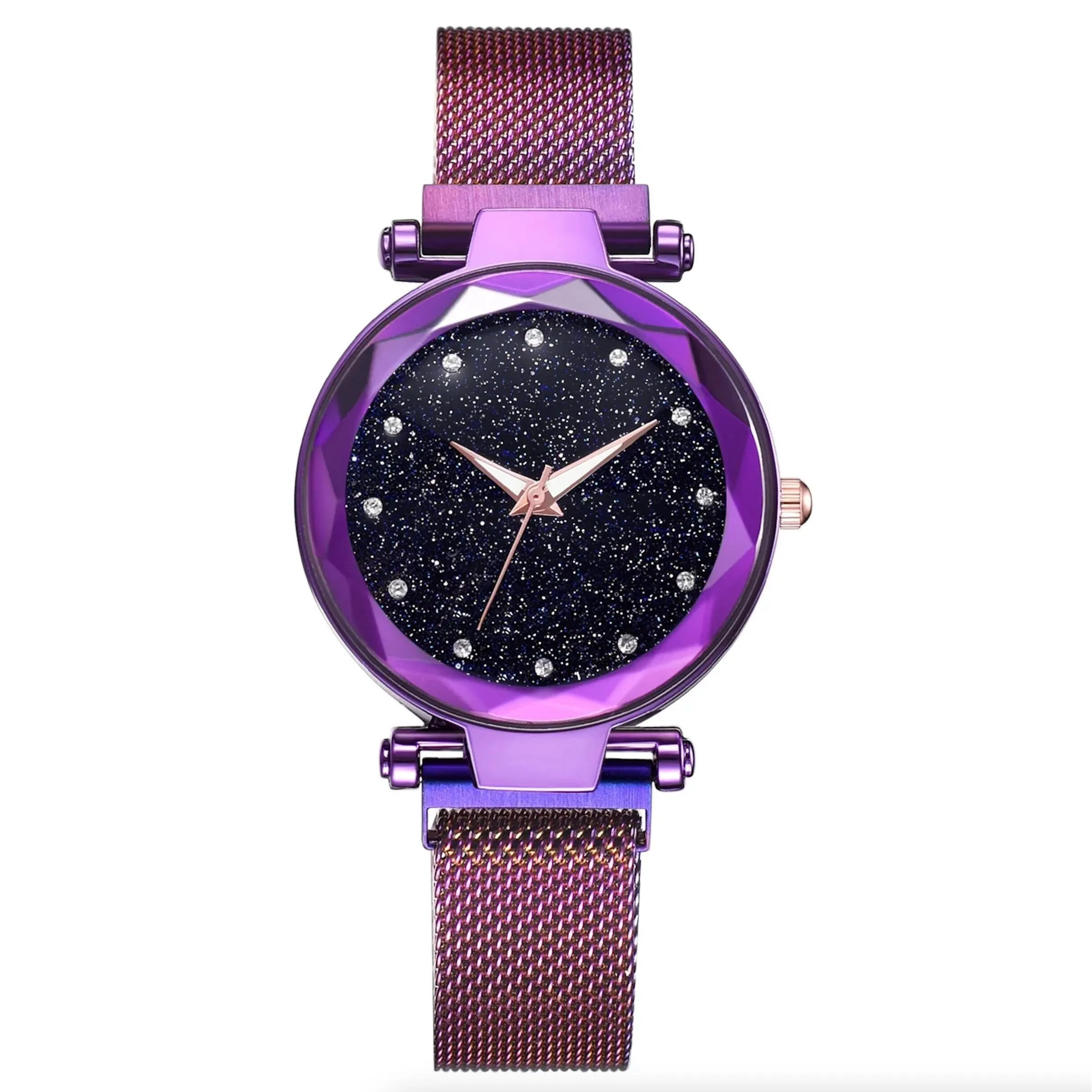 Purple Bezelled-edge Sparkle Watch sold by Zulily