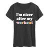 Women's Nicer After Workout Short Sleeve Tee sold by Zulily