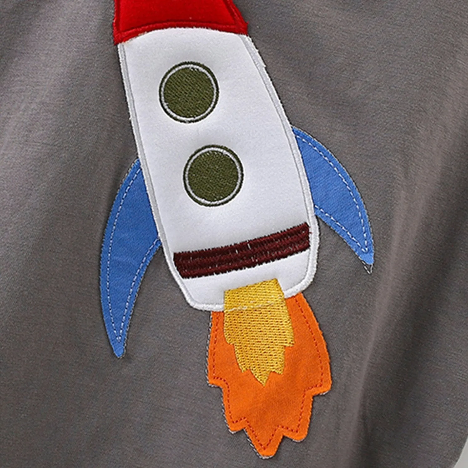 Grey Rocket Round Neck Short-Sleeve T-Shirt sold by Zulily product image thumbnail 3