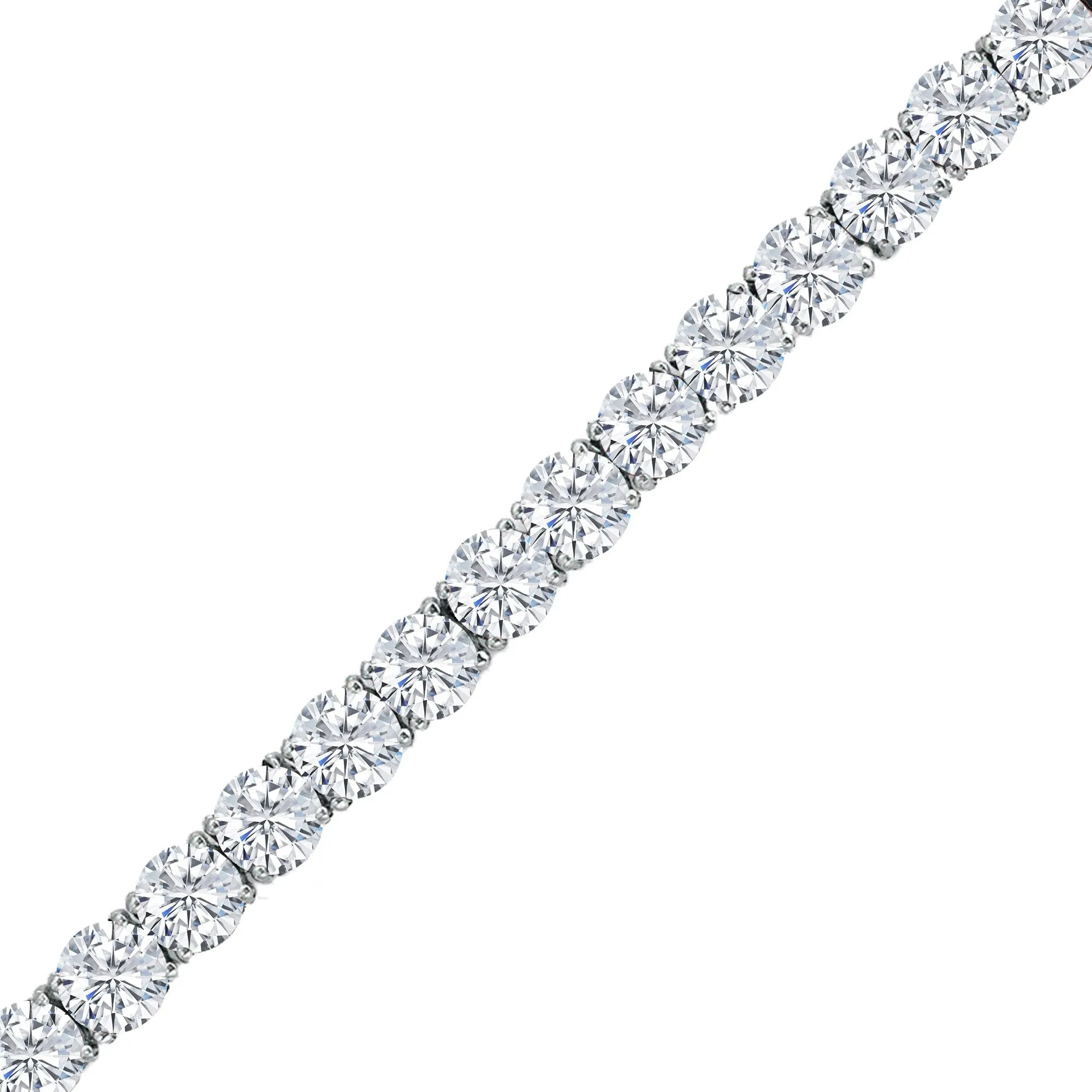 Sterling Silver with Moissanite Tennis Bracelet sold by Zulily product image thumbnail 3