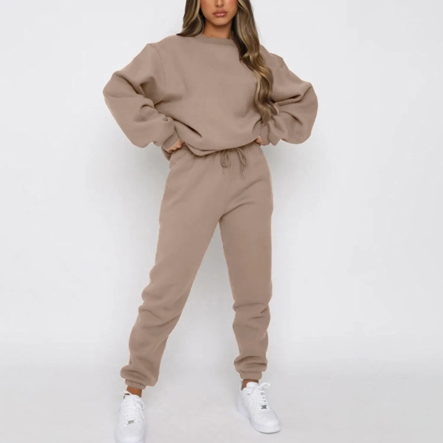 Khaki Sweatshirt Suit sold by Zulily product image thumbnail 2