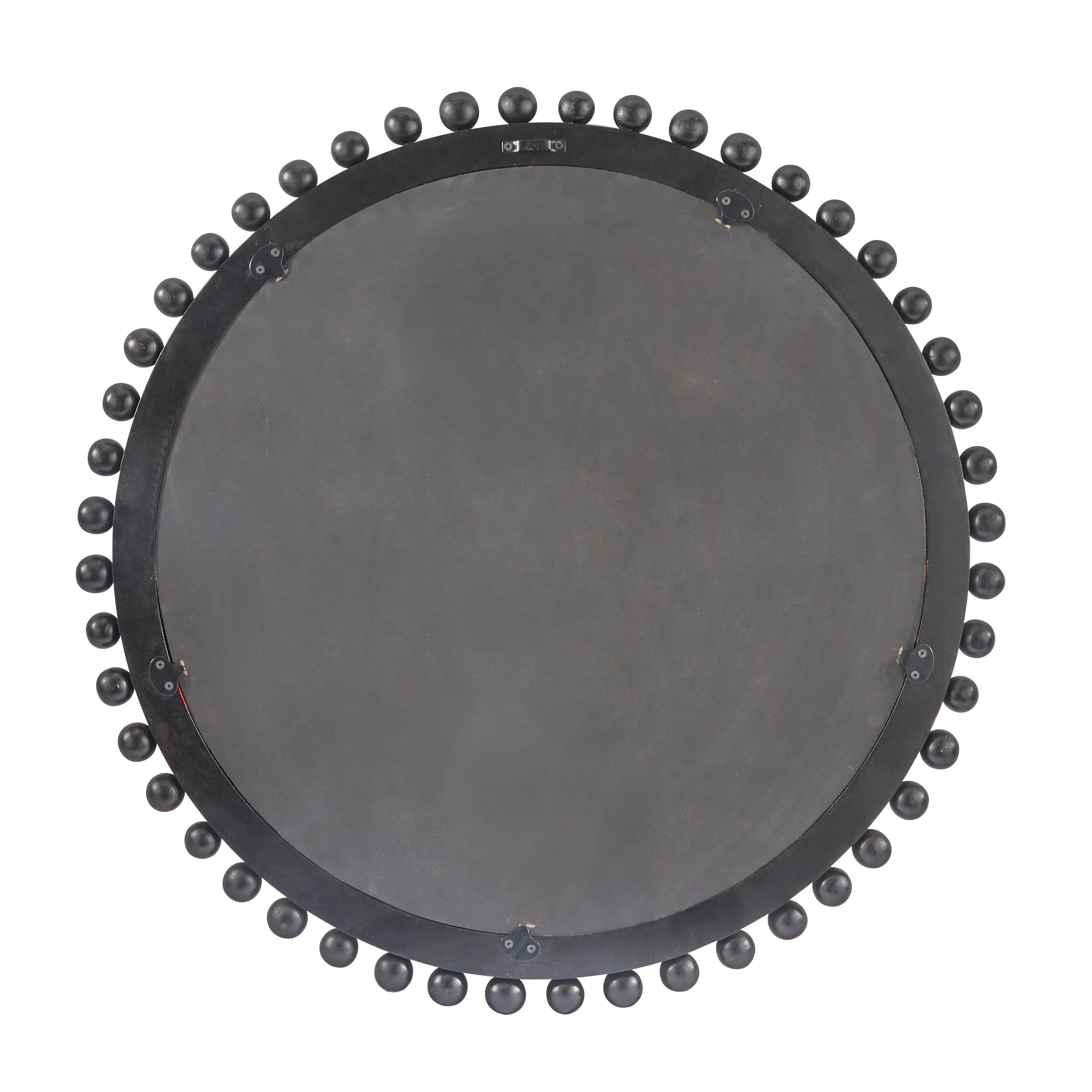 Black Mango Wood Wall Mirror with Beaded Detailing sold by Zulily product image thumbnail 4