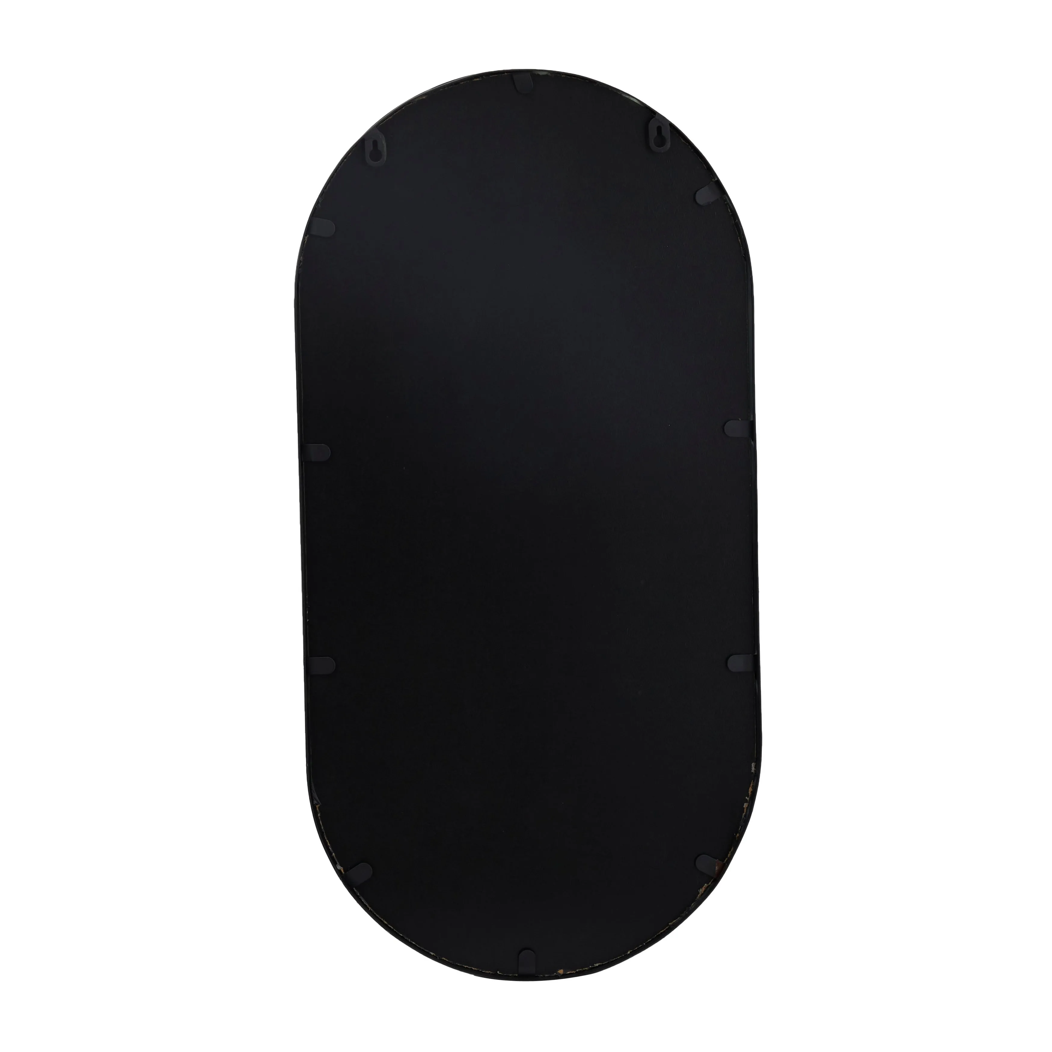Black Metal Oval 1 Shelf Room Wall Mirror - 14"W, 28"H sold by Zulily product image thumbnail 5