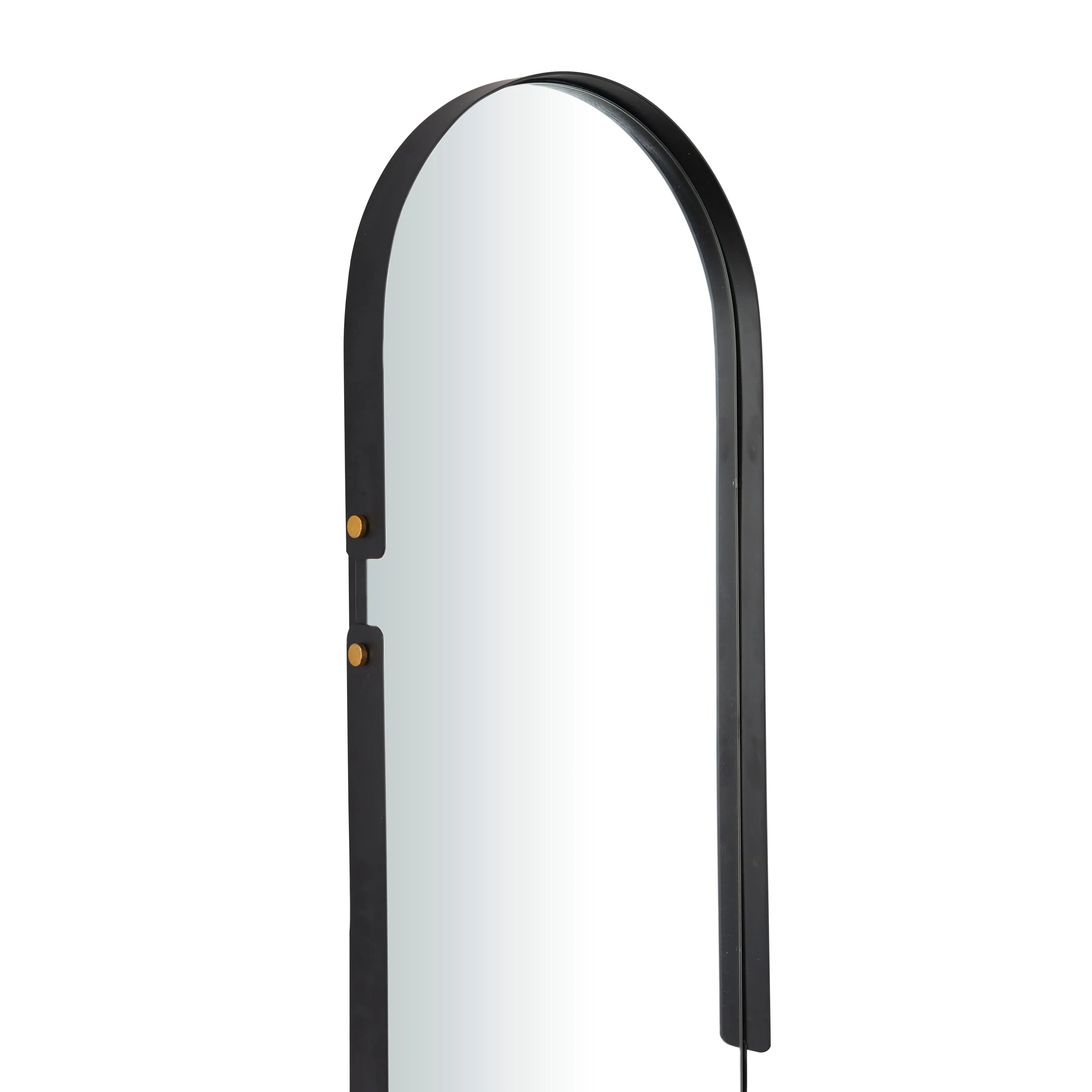 CosmoLiving by Cosmopolitan Black Metal Oval Room Wall Mirror - 43 x 15 x 2 sold by Zulily product image thumbnail 3