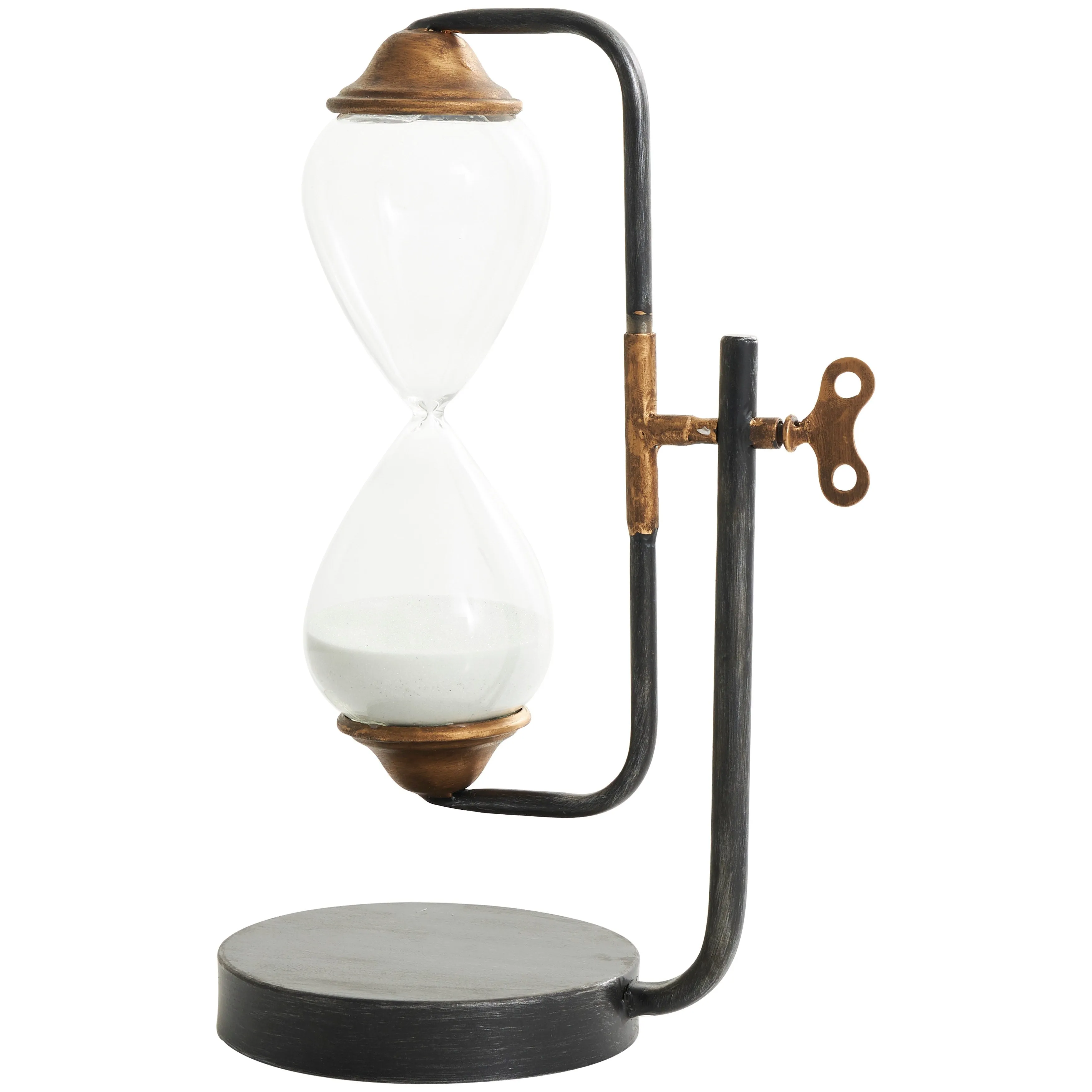Metal Suspended Hourglass Timer with Gold Details - Black - Roche River Decor - 6"W x 9"L x 13"H sold by Zulily product image thumbnail 5