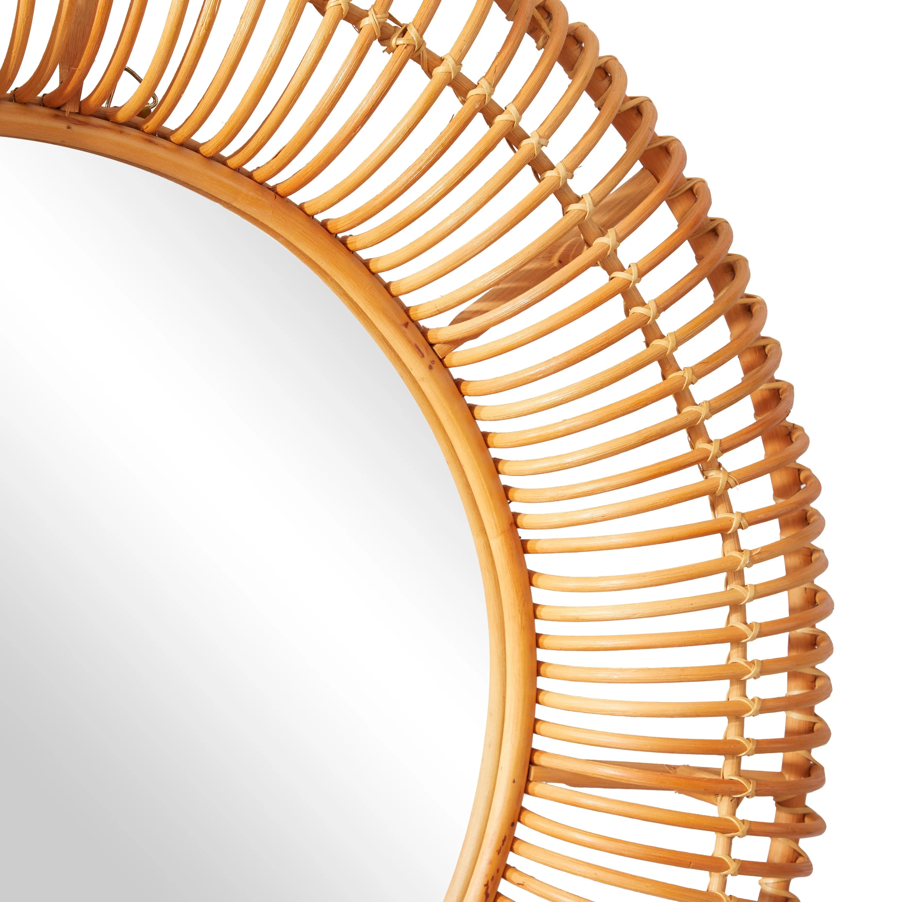 Stylish Brown Rattan Handmade Woven Wall Mirror sold by Zulily product image thumbnail 4