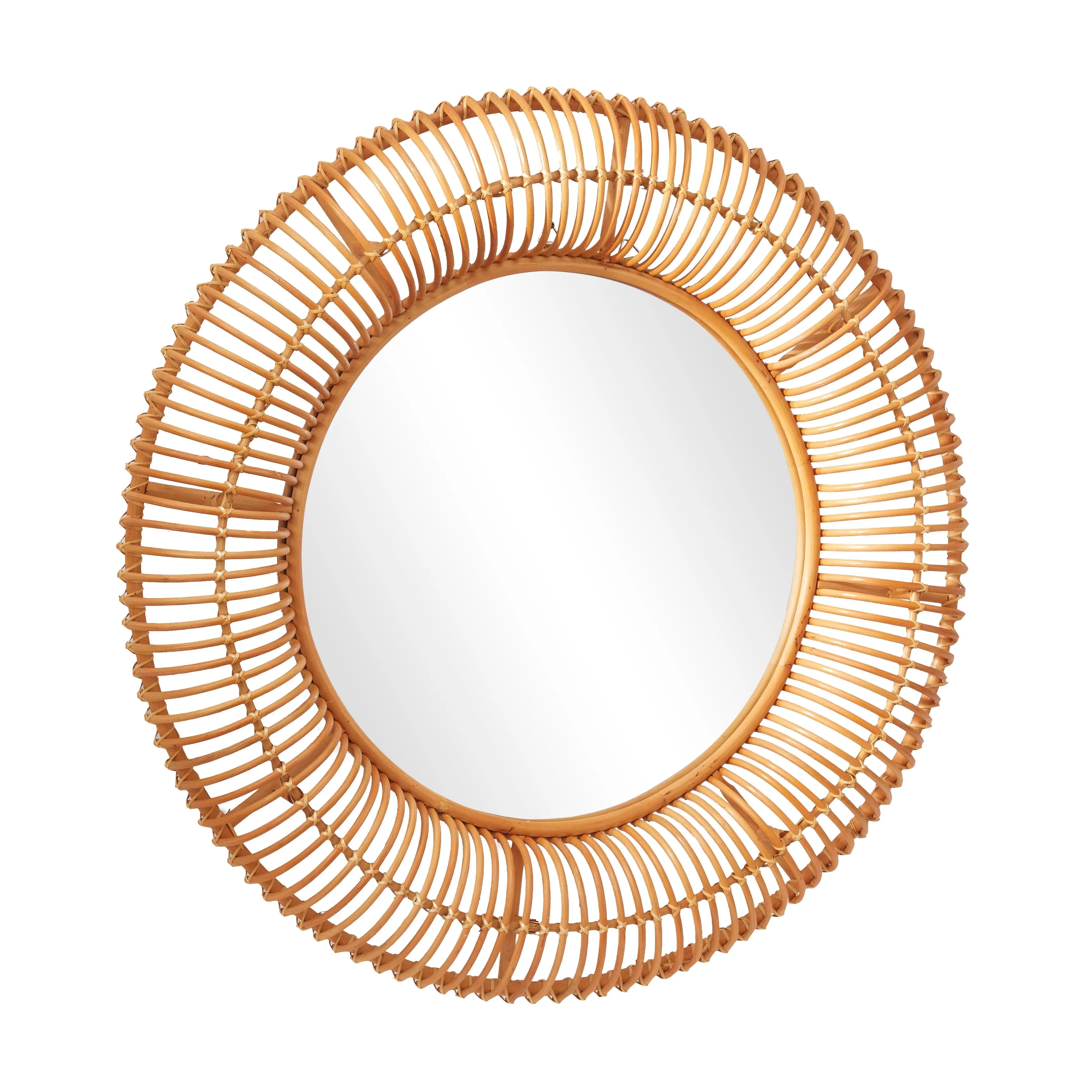 Stylish Brown Rattan Handmade Woven Wall Mirror sold by Zulily product image thumbnail 3