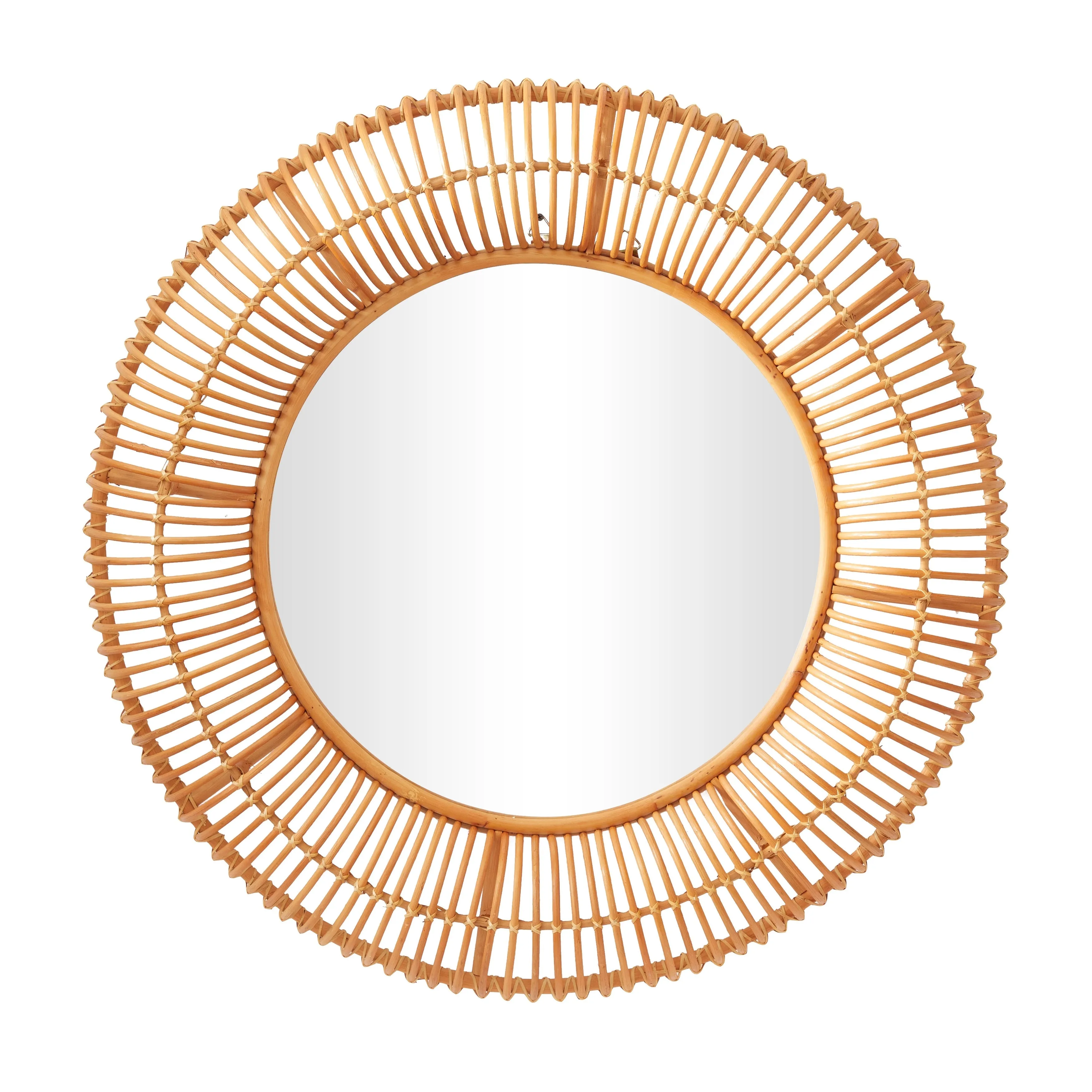 Stylish Brown Rattan Handmade Woven Wall Mirror sold by Zulily product image thumbnail 2