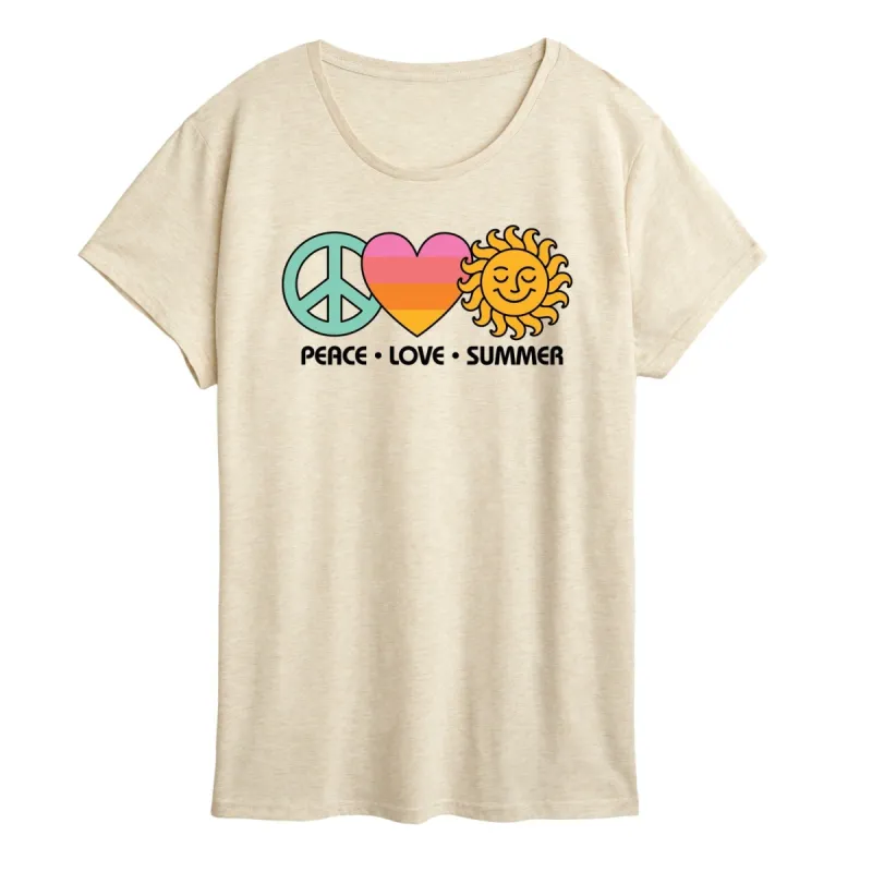 Women's Peace Love Summer Short Sleeve Tee sold by Zulily