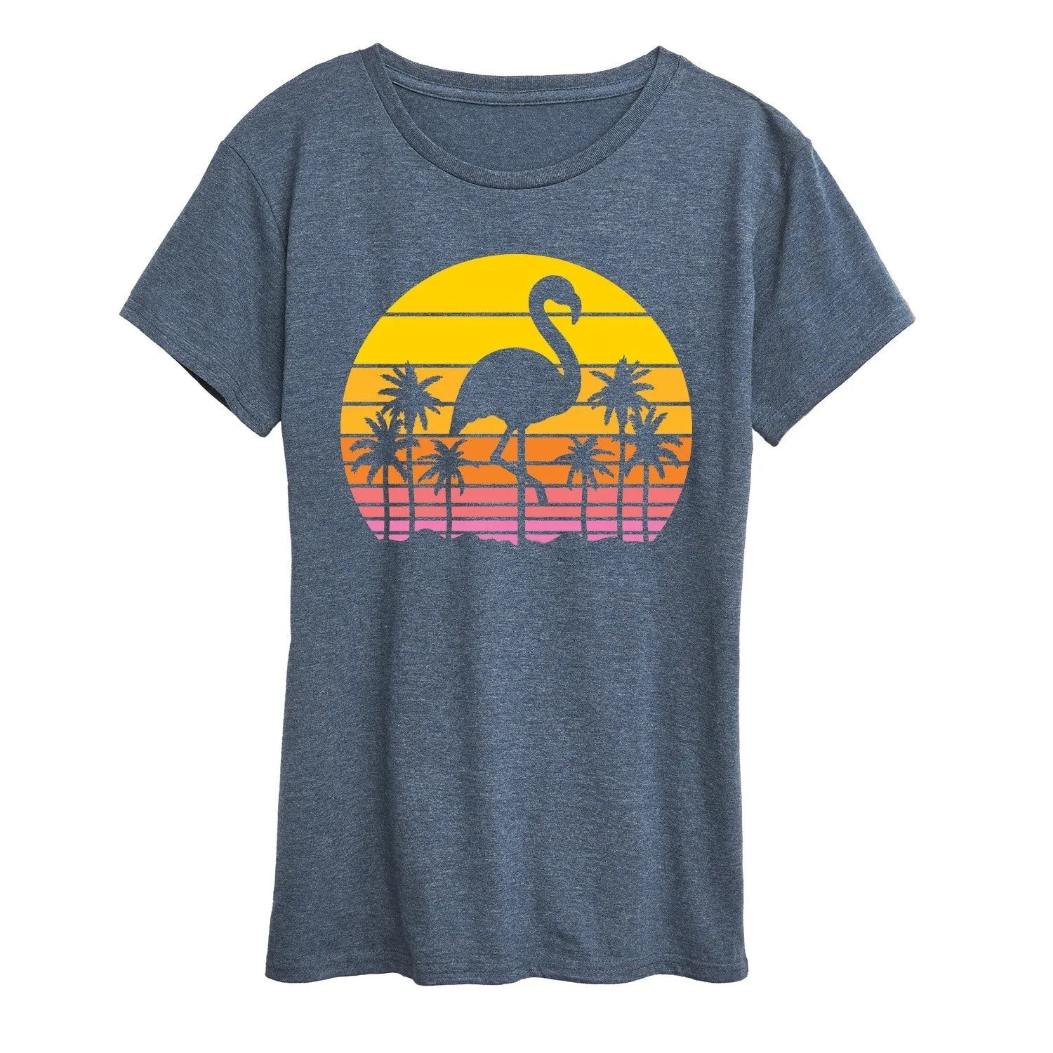 Women's Retro Flamingo Short Sleeve Tee sold by Zulily