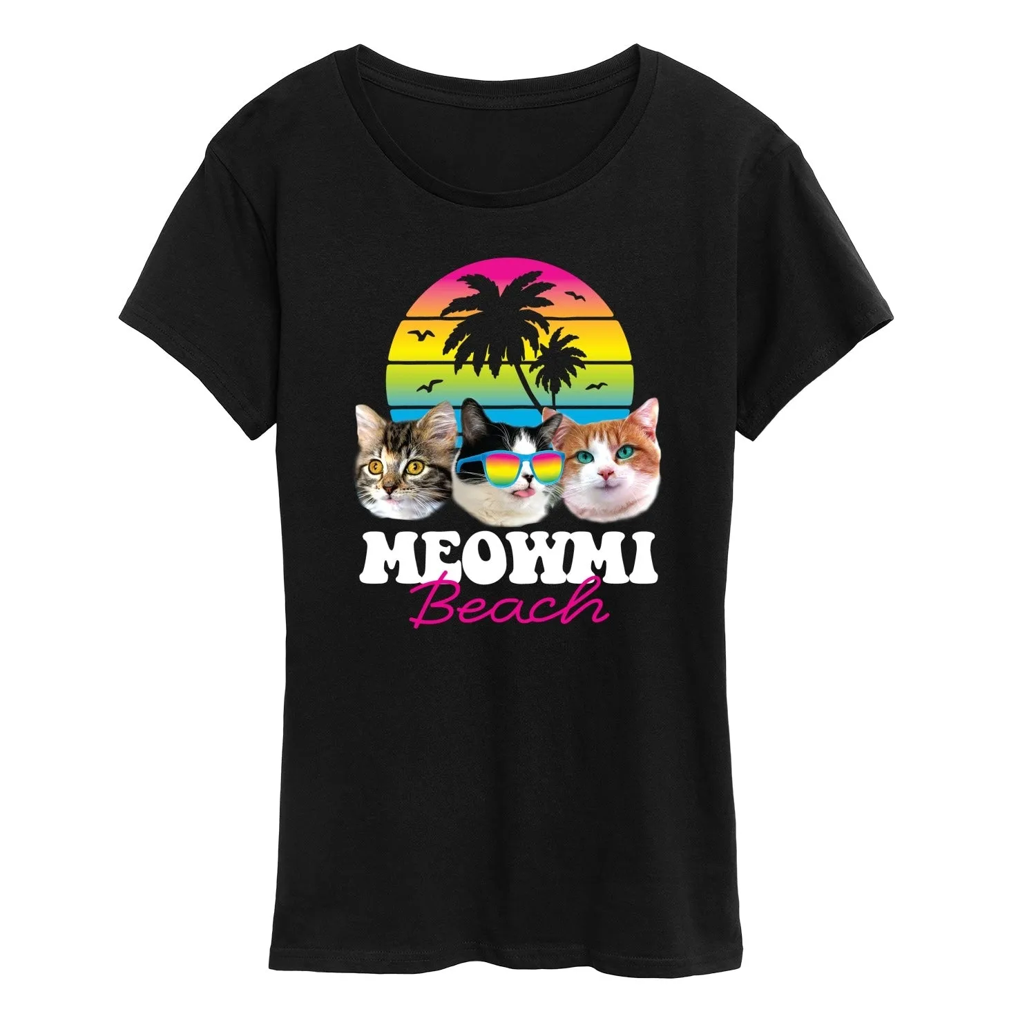 Women's Meowmi Beach Short Sleeve Tee sold by Zulily