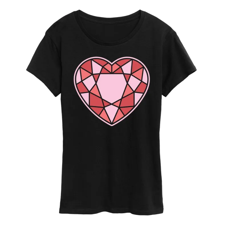 Women's Stained Glass Heart Short Sleeve Tee sold by Zulily