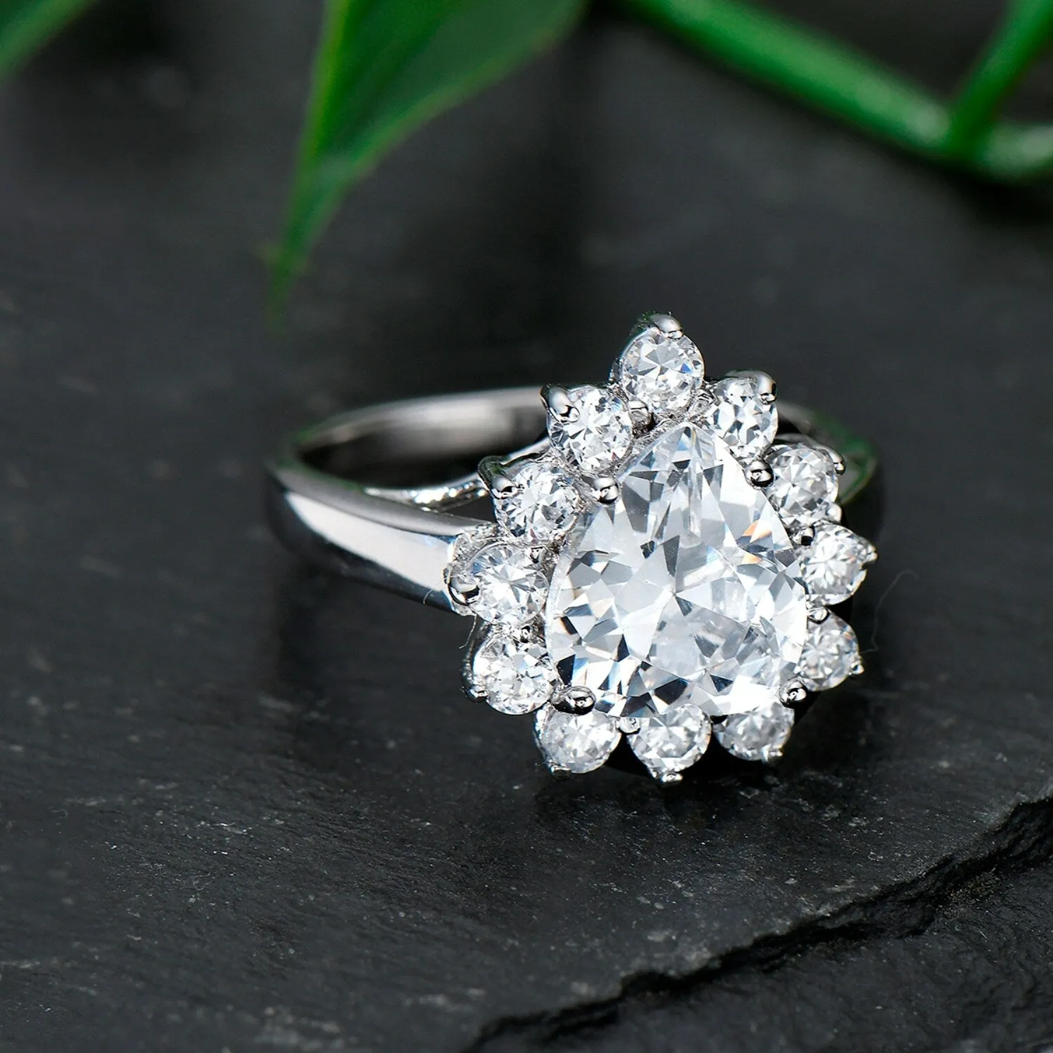 Sterling Silver Classic Heart Shaped CZ Ring sold by Zulily product image thumbnail 3