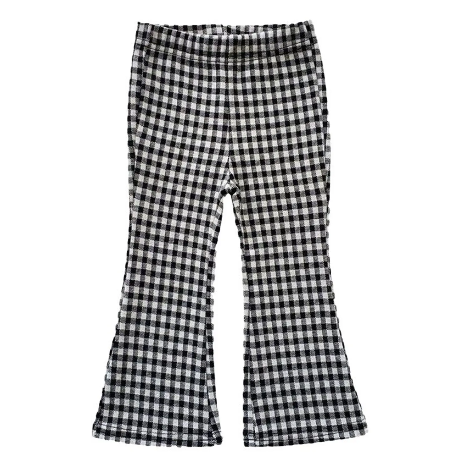Black Plaid Flare Pants sold by Zulily product image thumbnail 4