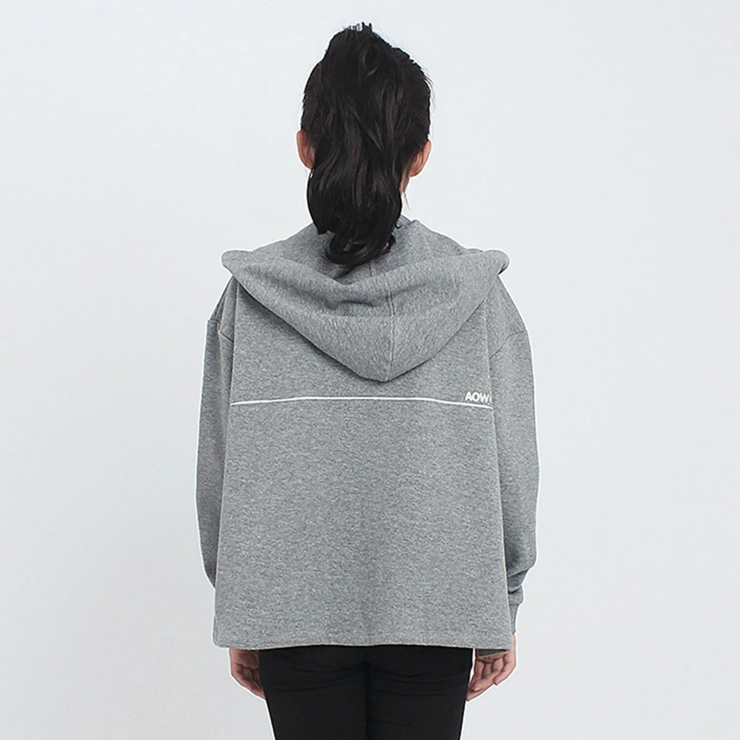 Grey Zip-Up Hoodie sold by Zulily product image thumbnail 2